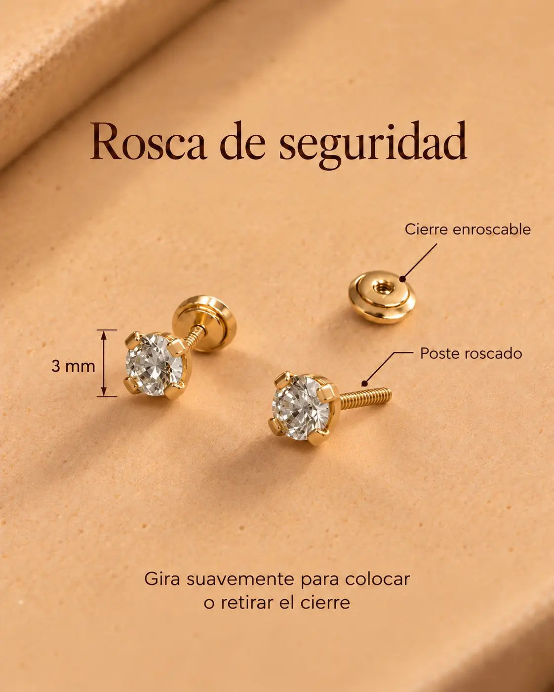 Luxus 6303CR - chispa cristal 3 mm - rosca de seguridad