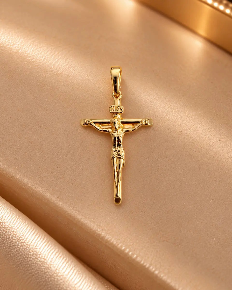 DIJE CRISTO MADERO 23X40MM 6591