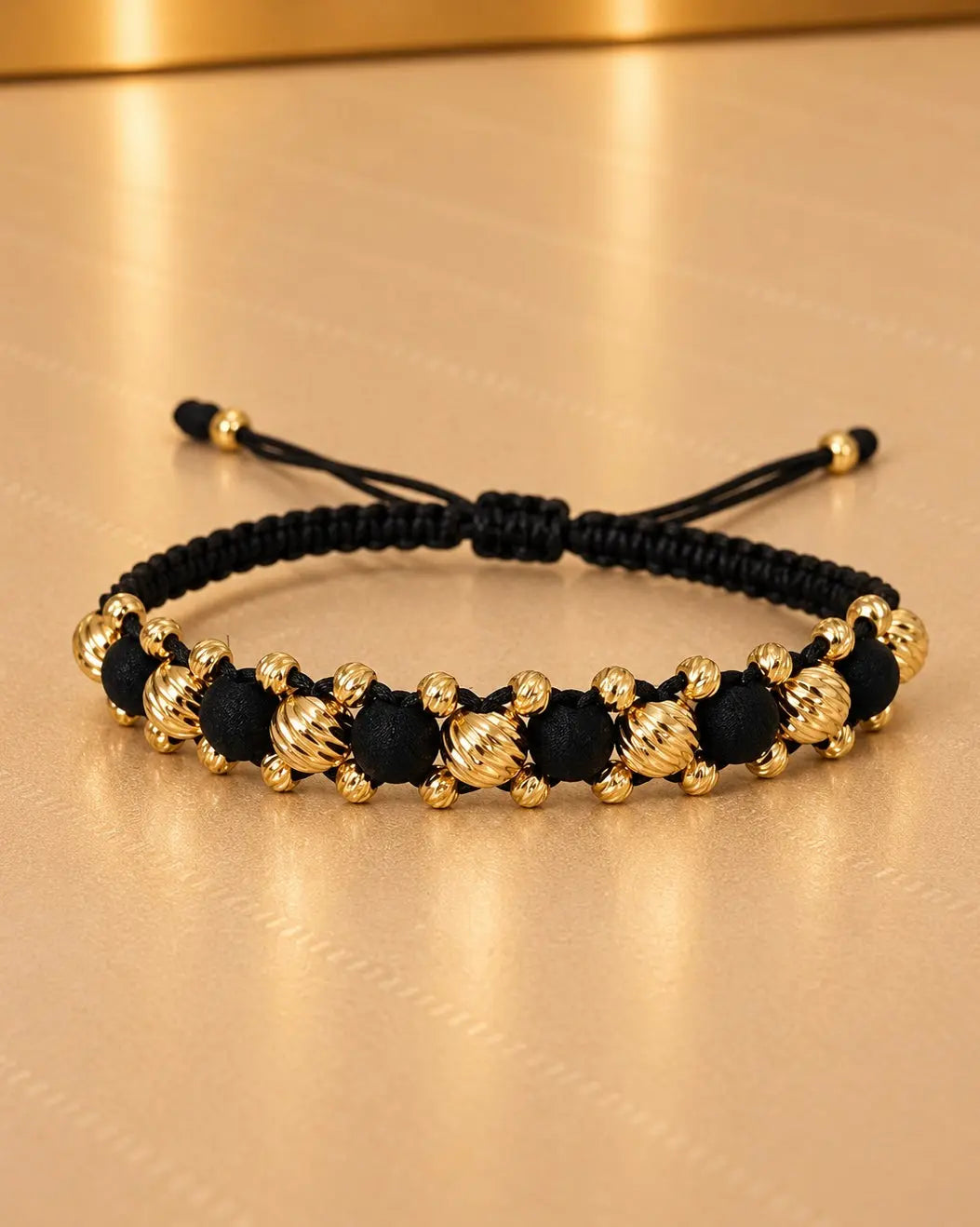 BRAZALETE TEJIDO ROSITA DIMANTADO NEGRO 6656