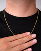 CADENA SINGAPUR 1.5 MM 60 CM  6194 Oro laminado Luxus