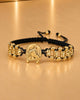 BRAZALETE HERRADURA DE CABALLO BARRIL DIAMANTADO 4 MM  6547