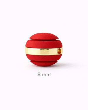 NEOPRENO ANILLADO PARA BRAZALETES – 6 MM Y 8 MM 🔴⚫ Oro laminado Luxus