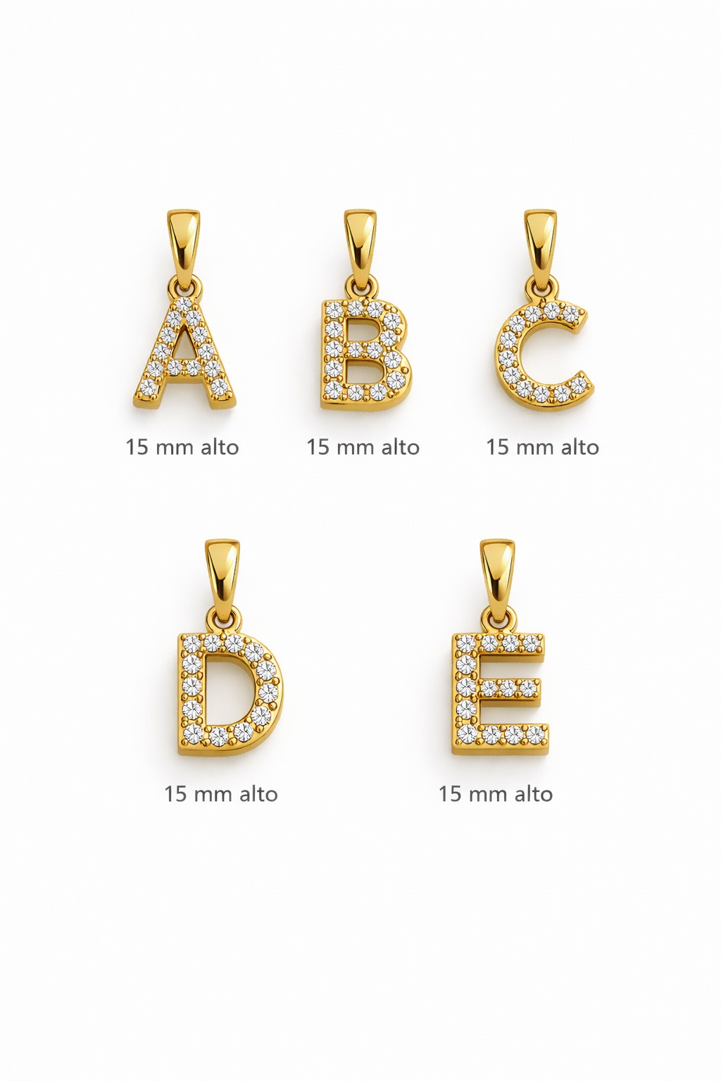 DIJE LETRA 5896 Oro laminado Luxus