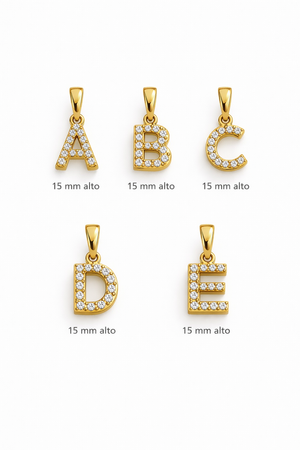 DIJE LETRA 5896 Oro laminado Luxus