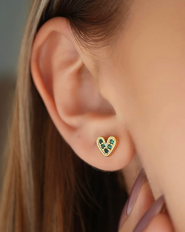 TOPO CORAZÓN VERDE ESMERALDA 5403