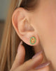 ARETES INFALTABLES CON SWAROVSKI Oro laminado Luxus