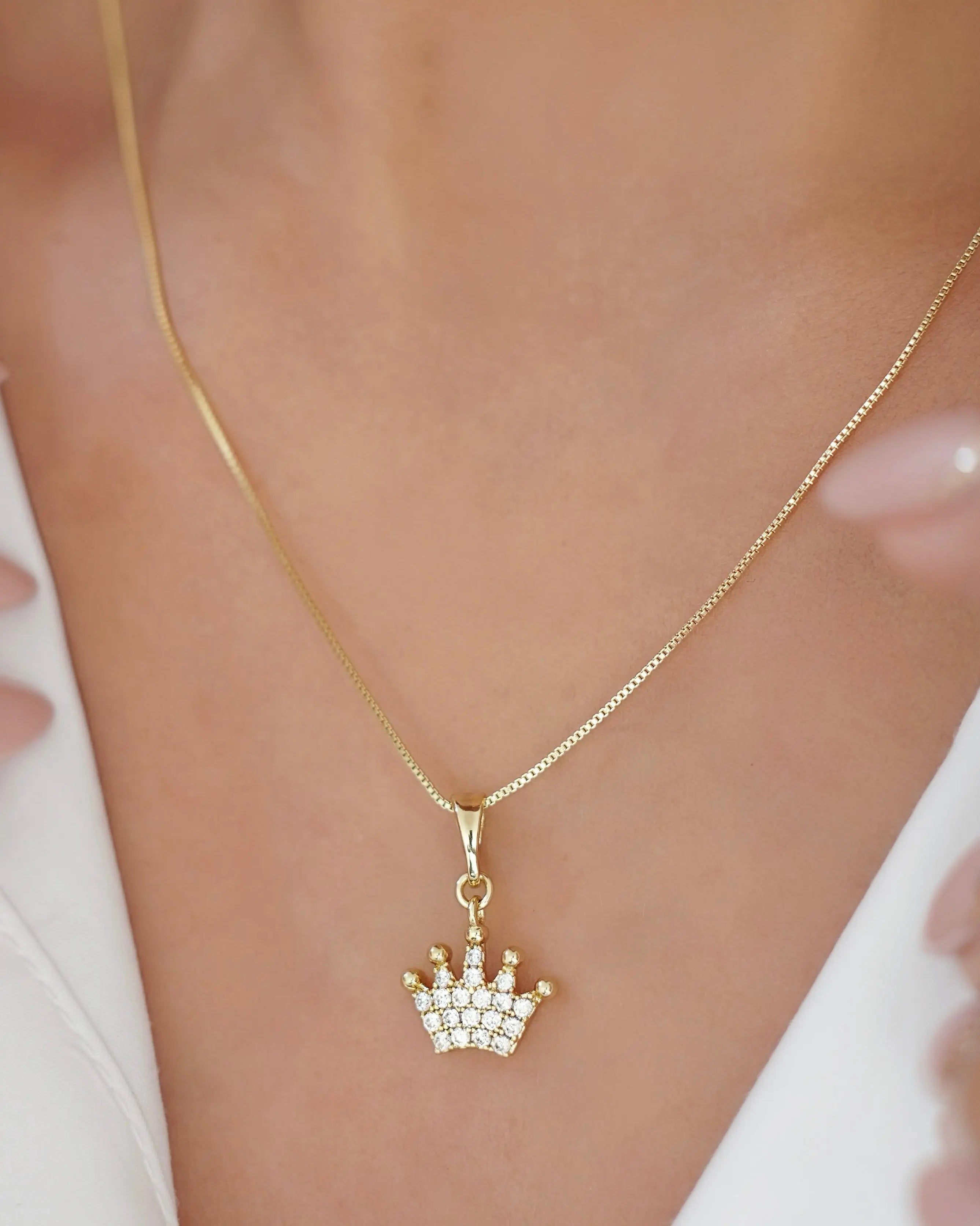 DIJE CORONA CRISTAL SWAROVSKI  4724 OrolaminadoLuxus