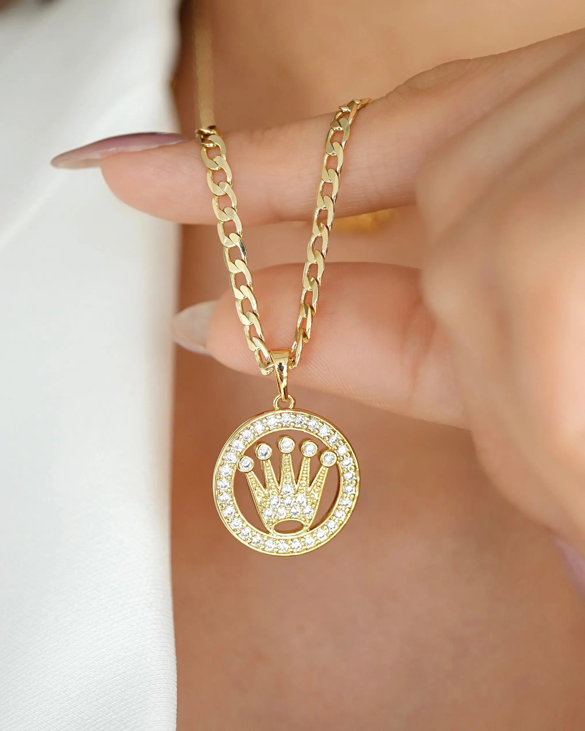 DIJE ROLEX CRISTAL GOLD 1.9CM 5409 OrolaminadoLuxus