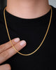 CADENA TEJIDO CHINO 2.5MM 60CM 6041 Oro laminado Luxus
