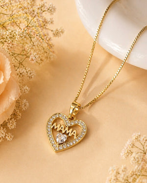 DIJE CORAZÓN DE MAMÁ 6208 Oro laminado Luxus