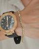 PULSERA CUBANA 4 MM 21 CM 5448 OrolaminadoLuxus