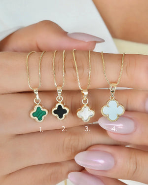 SET TIPO TREBOL VAN CLEEFF OrolaminadoLuxus