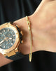 PULSERA CUBANA CONTINUA 3 MM 20 CM 5446 OrolaminadoLuxus