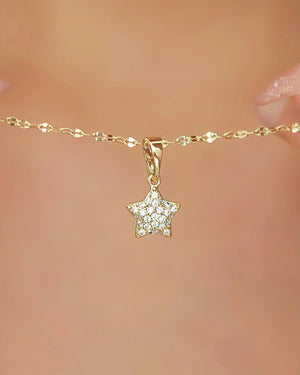 DIJE ESTRELLA CRISTAL 4819 OrolaminadoLuxus
