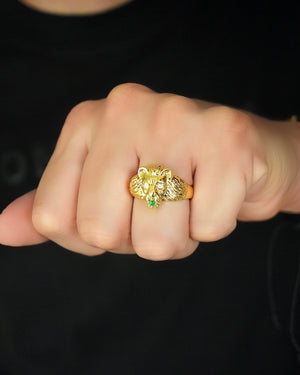ANILLO LEON 6089 Oro laminado Luxus