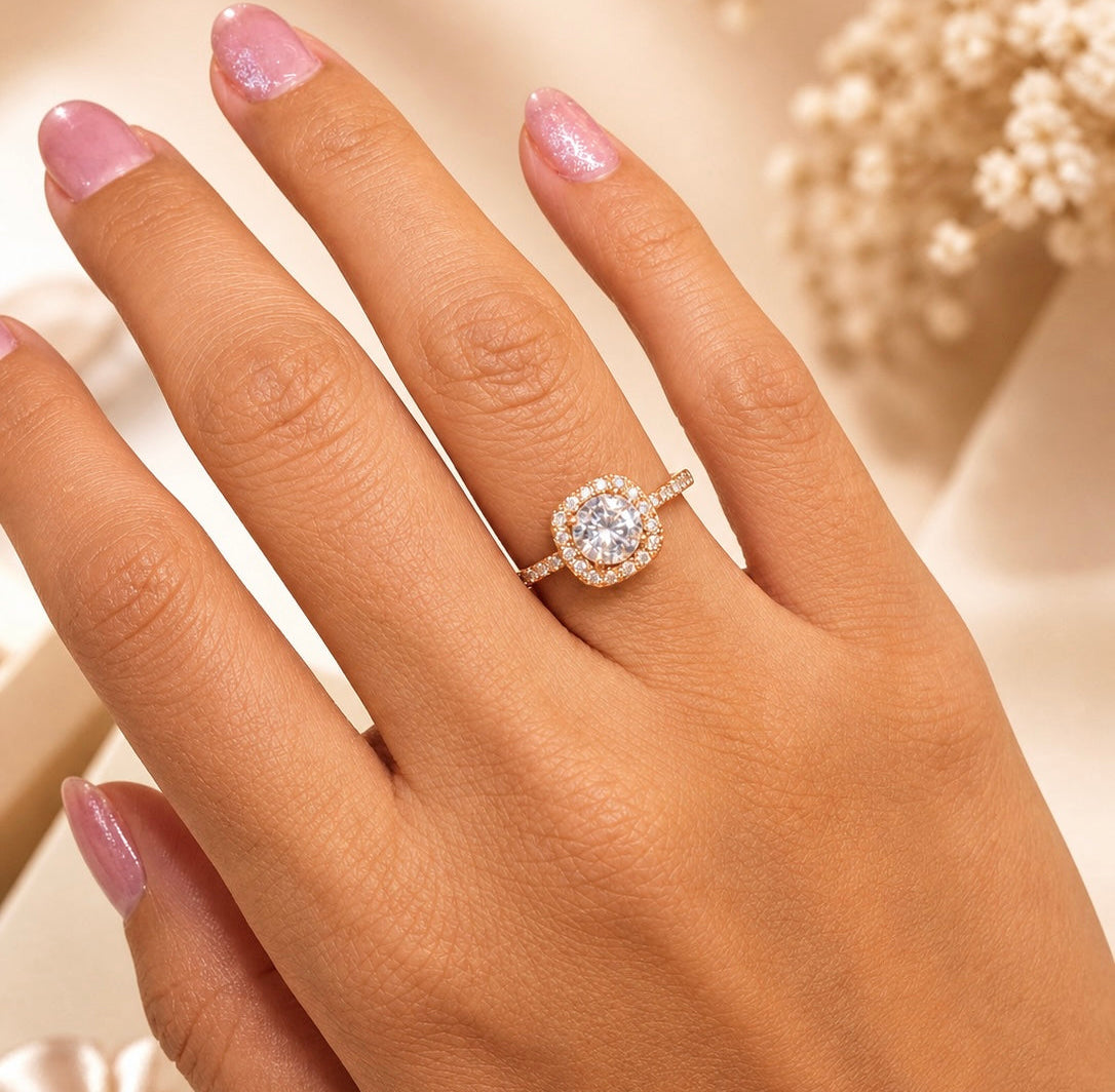 ANILLO TIFANNY AJUSTABLE 6232 Oro laminado Luxus