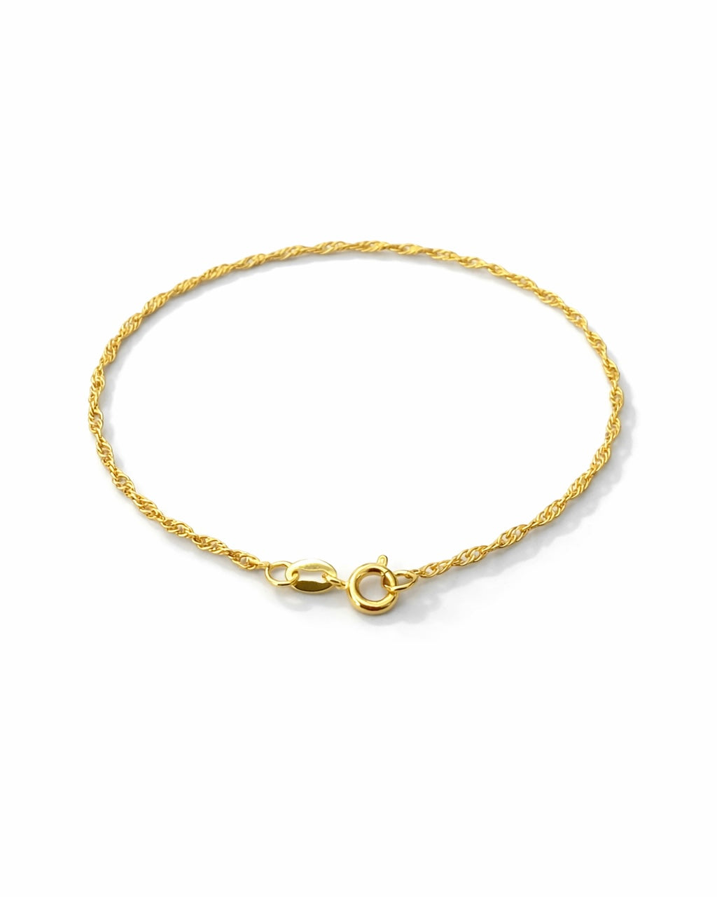 PULSERA SINGAPUR 1.5MM 18CM  6049 Oro laminado Luxus