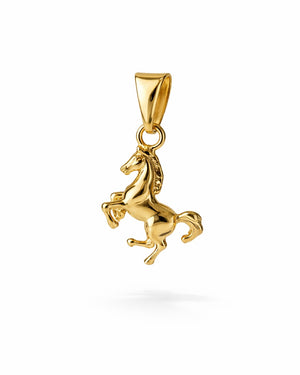 DIJE CABALLO 15MM 6119 Oro laminado Luxus