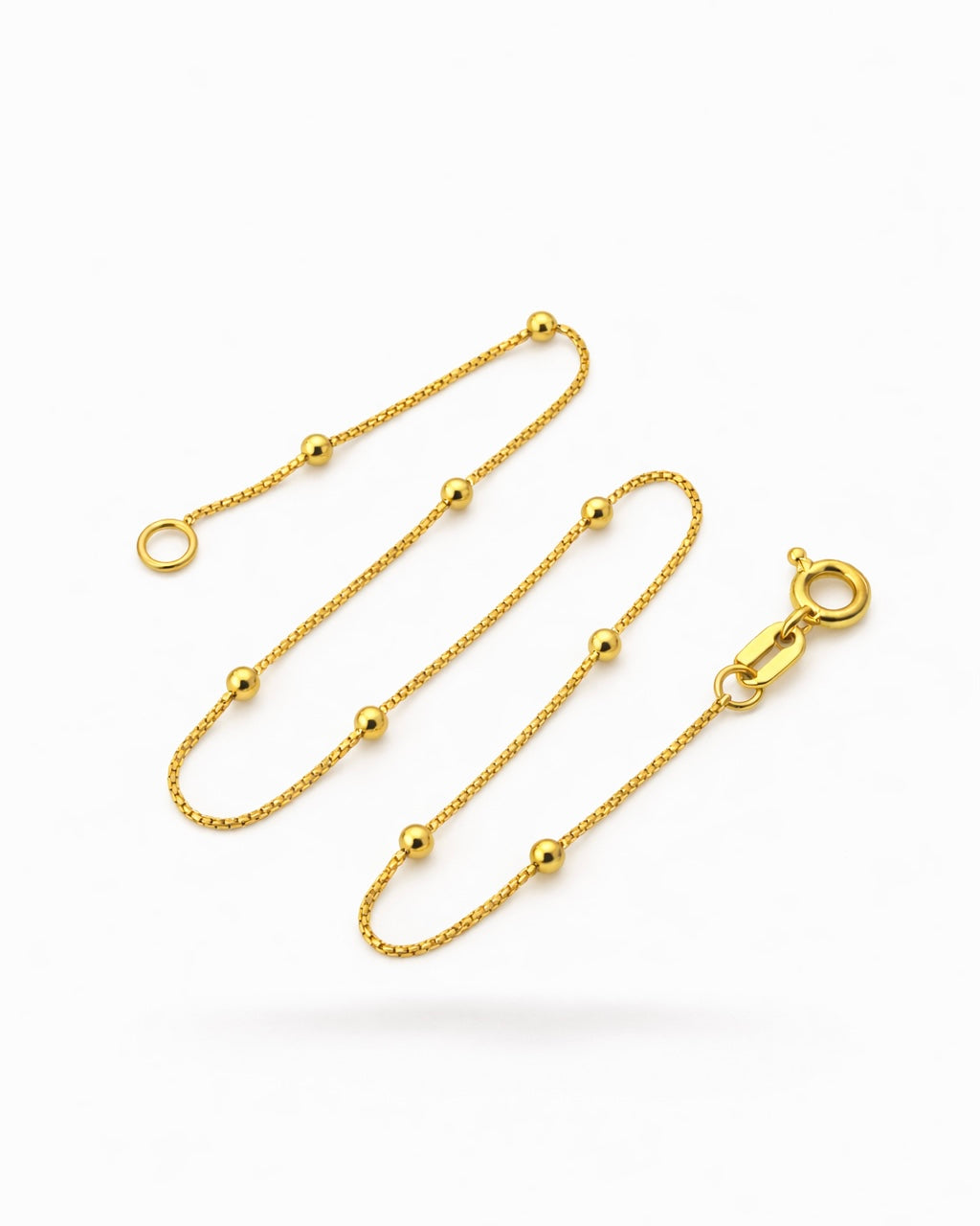 PULSERA VENECIANA BOLITA 18CM 6053 Oro laminado Luxus