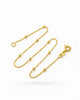 PULSERA VENECIANA BOLITA 18CM 6053 Oro laminado Luxus
