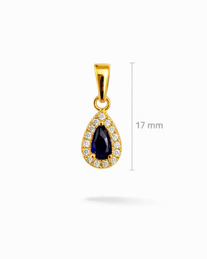 DIJE GOTA ZAFIRO 6118 Oro laminado Luxus