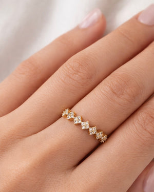 ANILLO TREBOL ENCANTO  6106 Oro laminado Luxus