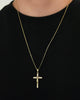 AHORRA EN SET CADENA CUBANA + CRISTO MADERO ID 4910 OrolaminadoLuxus