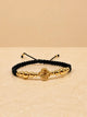 BRAZALETE VAN CLEEF GOLD NEGRO 6238 Oro laminado Luxus