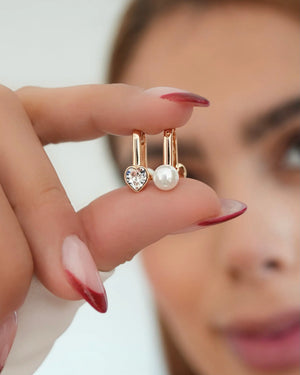 CANDONGA 2 EN 1 CORAZÓN PERLA 5078 OrolaminadoLuxus