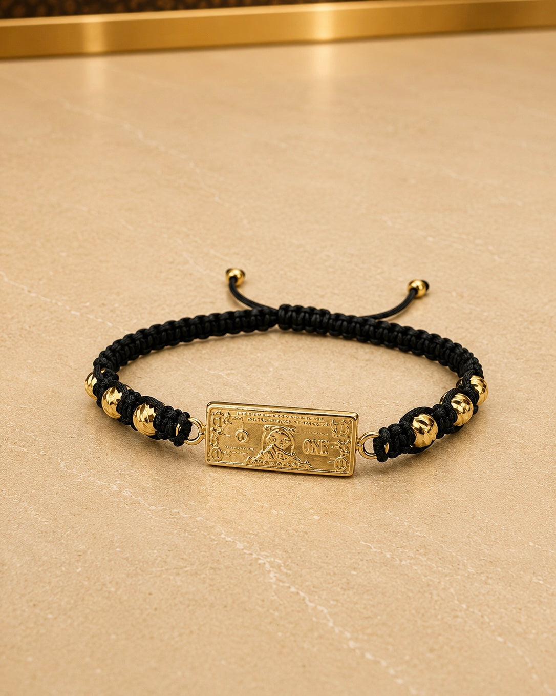 BRAZALETE DOLLAR 4MM DIAMANTADO 6375 Oro laminado Luxus