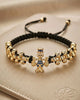 BRAZALETE TIO RICO SACO FORTUNA 4MM DIAMANTADO 6373 Oro laminado Luxus