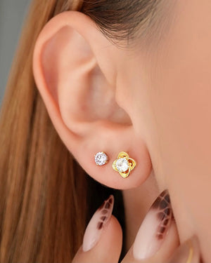 AHORRA EN SET X 2  ARETES EN ORO LAMINADO OrolaminadoLuxus