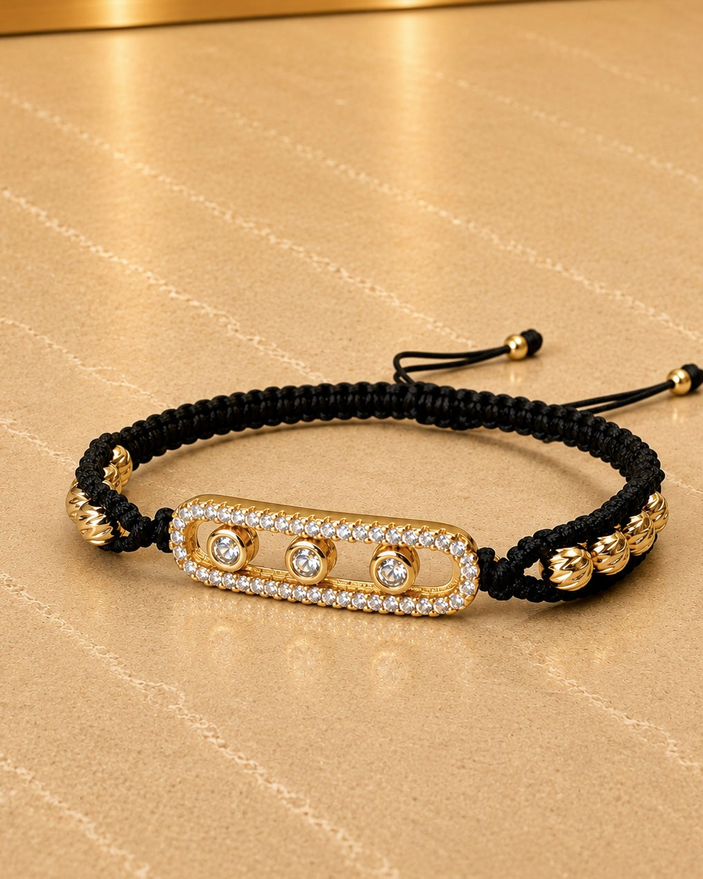BRAZALETE MESSIKA 4MM DIAMANTADO 6389 Oro laminado Luxus