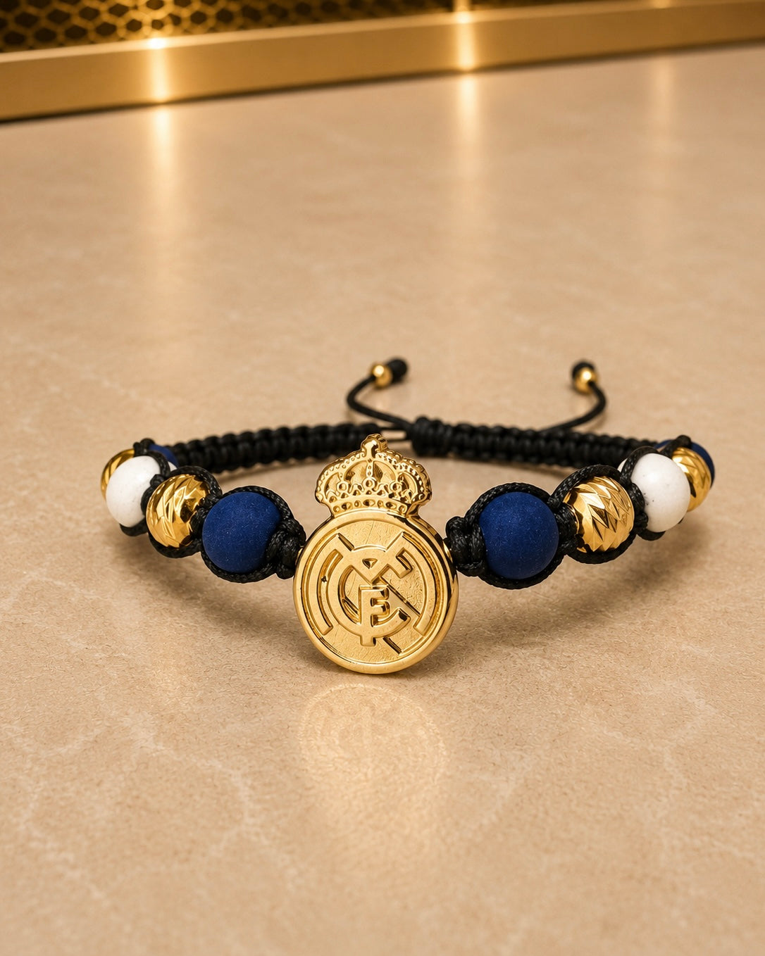 BRAZALETE REAL MADRID 6MM DIAMANTADO 6370 Oro laminado Luxus