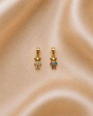 DIJE OSO TEDDY 9MM SMALL 6414 Oro laminado Luxus
