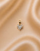 DIJE CORAZÓN CRISTALES 10MM 6416 Oro laminado Luxus