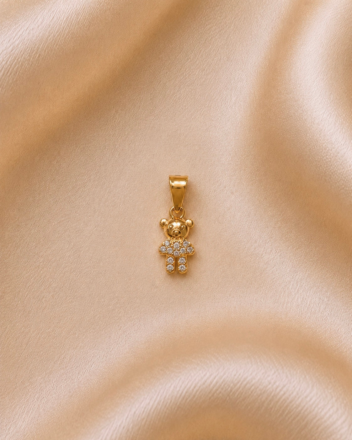 DIJE OSO TEDDY 9MM SMALL 6414 Oro laminado Luxus