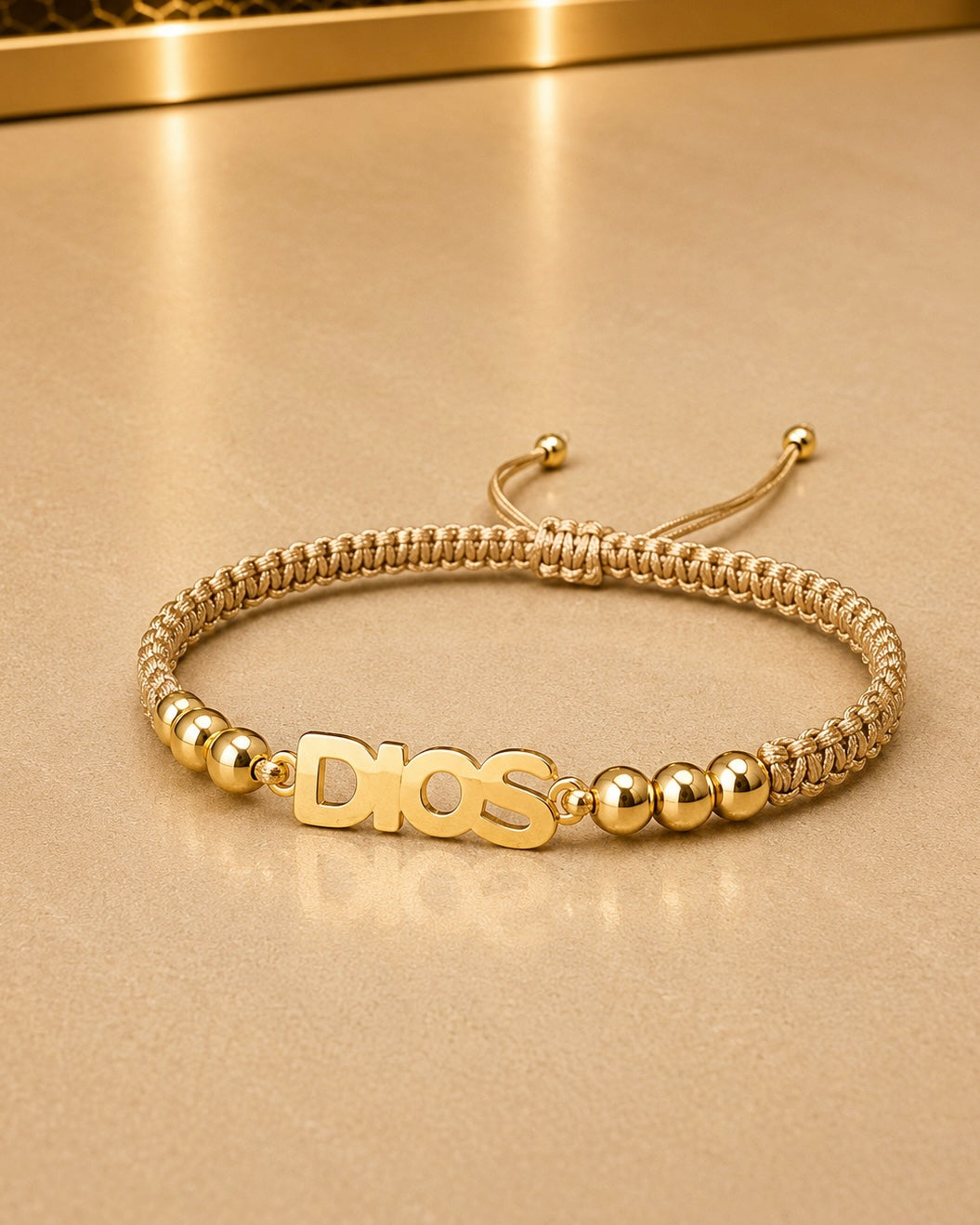 BRAZALETE DIOS 4MM 6425 Oro laminado Luxus