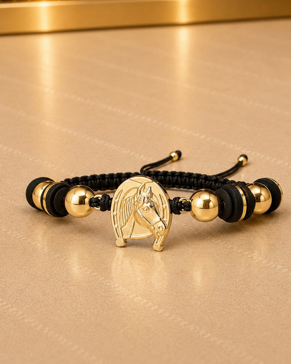 BRAZALETE HERRADURA DE CABALLO B 7MM 6424 Oro laminado Luxus