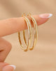 CANDONGA DOBLE DIAMANTADA 4CM 6410 Oro laminado Luxus
