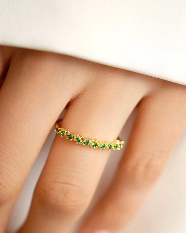 ANILLO GARDEN ESMERALDA 5644