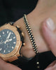 BRAZALETE ROYAL GOLD NEGRO 829 OrolaminadoLuxus