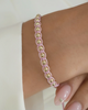 PULSERA B4MM LAMINADA DORADA TEJIDA 1383 OrolaminadoLuxus