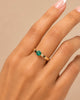 ANILLO VERDE ESMERALDA 6469
