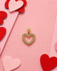 DIJE CORAZÓN SILUETA CRISTAL 6419