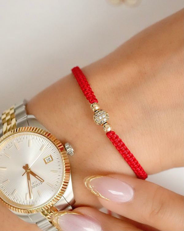 BRAZALETE BOLA DE FUEGO 6MM 5727 OrolaminadoLuxus