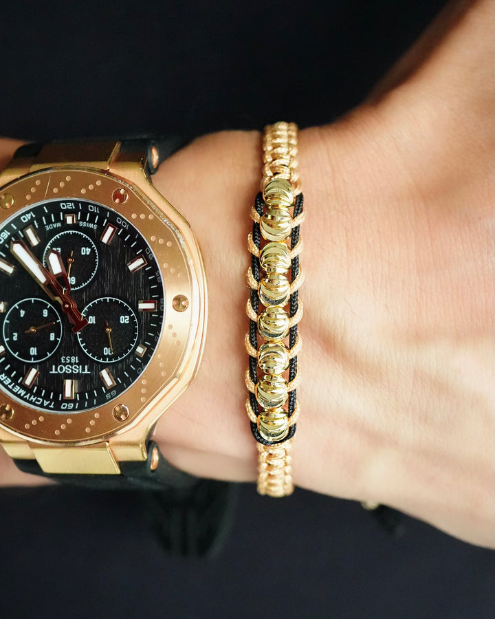 BRAZALETE LAZO REAL DIAMANTADO OrolaminadoLuxus