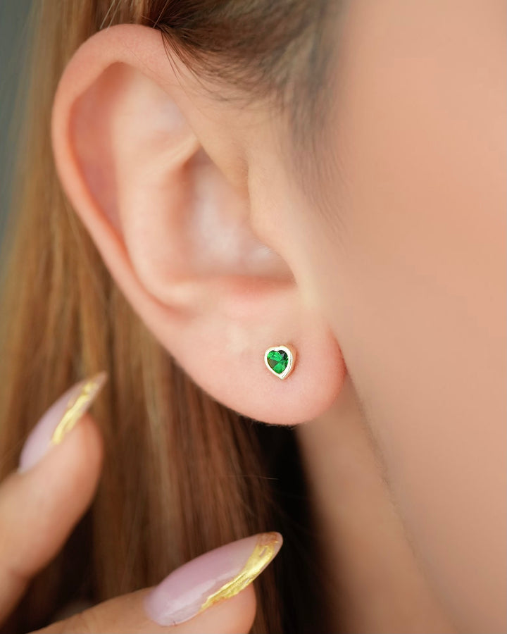 TOPO CORAZÓN SMALL VERDE ROSA DE SEGURIDAD 5753 OrolaminadoLuxus