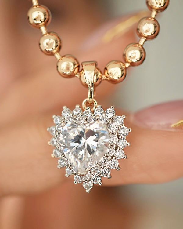 DIJE AMOUR CRISTAL ROSE 5675 OrolaminadoLuxus