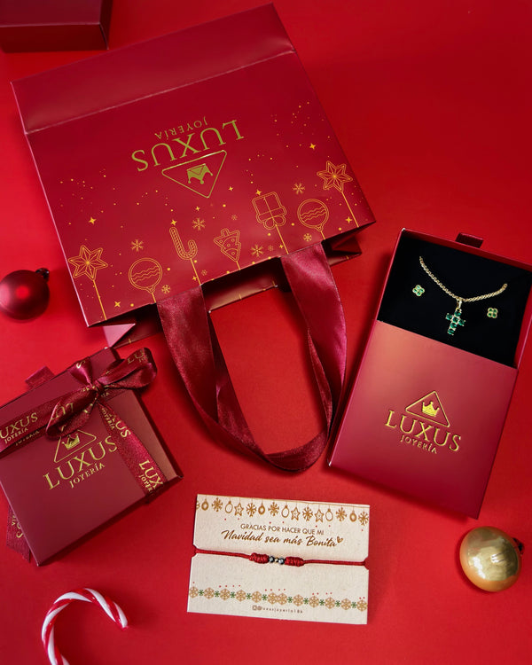 EMPAQUE REGALO NAVIDAD + HILO DE AMOR 5751 OrolaminadoLuxus